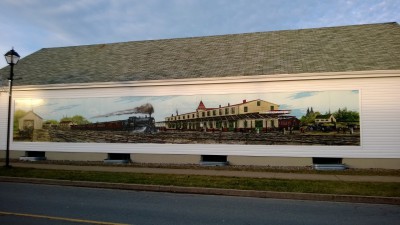 Painting on the old Cleve's Sporting goods store