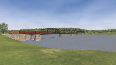 Crossing the South Maitland bridge.