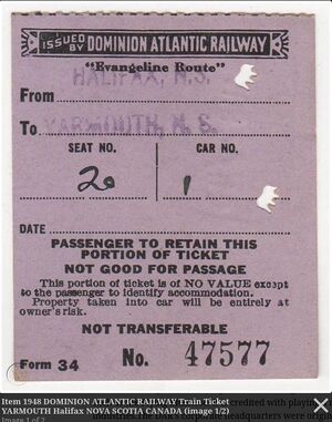 1948 Halifax to Yarmouth ticket Front.jpg
