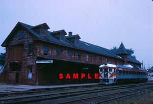 Kentville Station 1975 and Dayliner.jpg