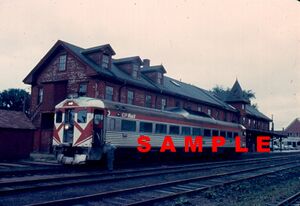 Kentville station and Dayliner 1973.jpg